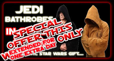 Star Wars Jedi Bathrobes 20% off at Jedi-Robe.com